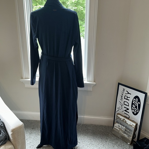 Lunya Cozy Blue Slumberknit Maxi Robe, Small, Like New - Picture 8 of 10